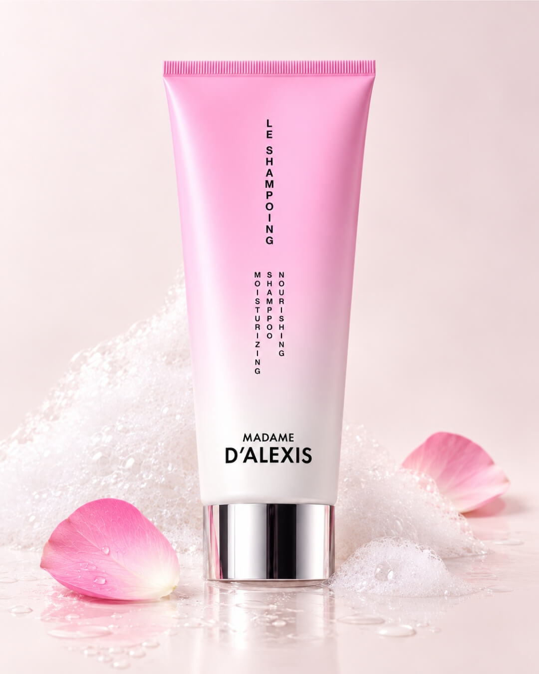 Shampoing pour cheveux normaux sans sulfate à l'acide hyaluronique et aux hydrolats bio Madame d'Alexis
