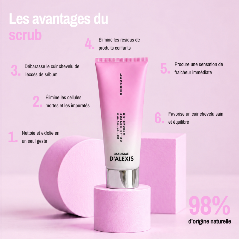 Le Scrub - Gommage cuir chevelu aux hydrolats bio Madame d'Alexis