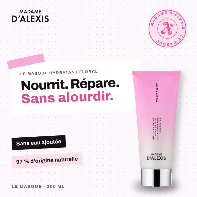 Le Masque - Masque hydratant cheveux aux hydrolats bio Madame d'Alexis