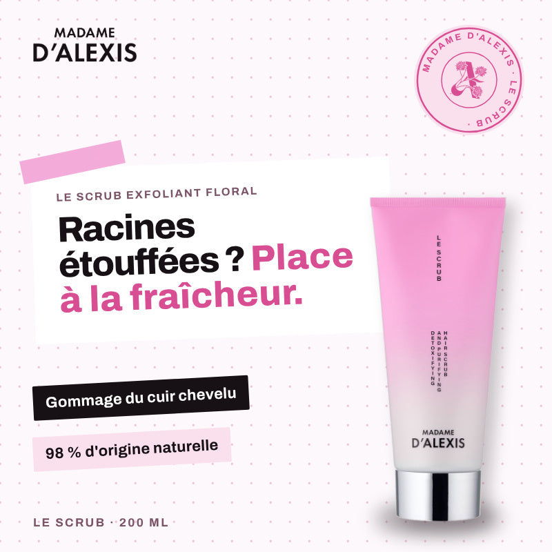 Le Scrub - Gommage cuir chevelu aux hydrolats bio Madame d'Alexis