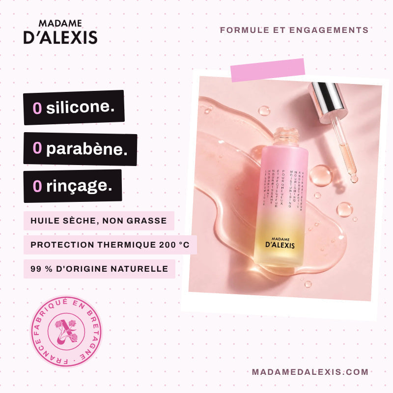 Day Serum - Madame d'Alexis Organic Ceramide Dry Hair Oil