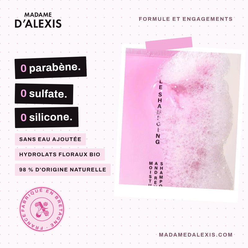 Le Shampoing - Hydrolats bio et acide hyaluronique Madame d'Alexis