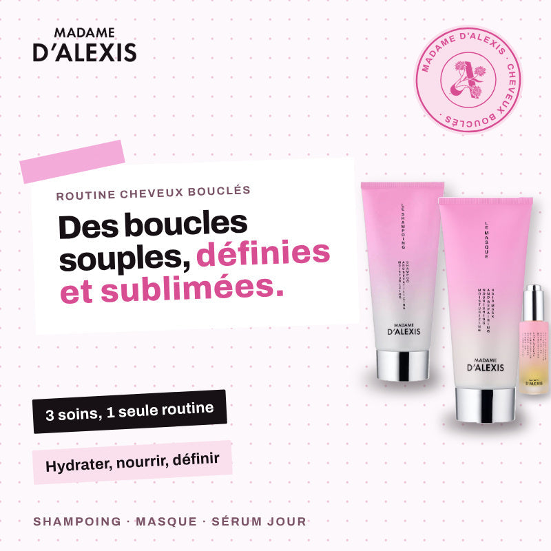 Routine Cheveux Bouclés : Shampoing, Masque & Sérum aux Hydrolats Madame d'Alexis