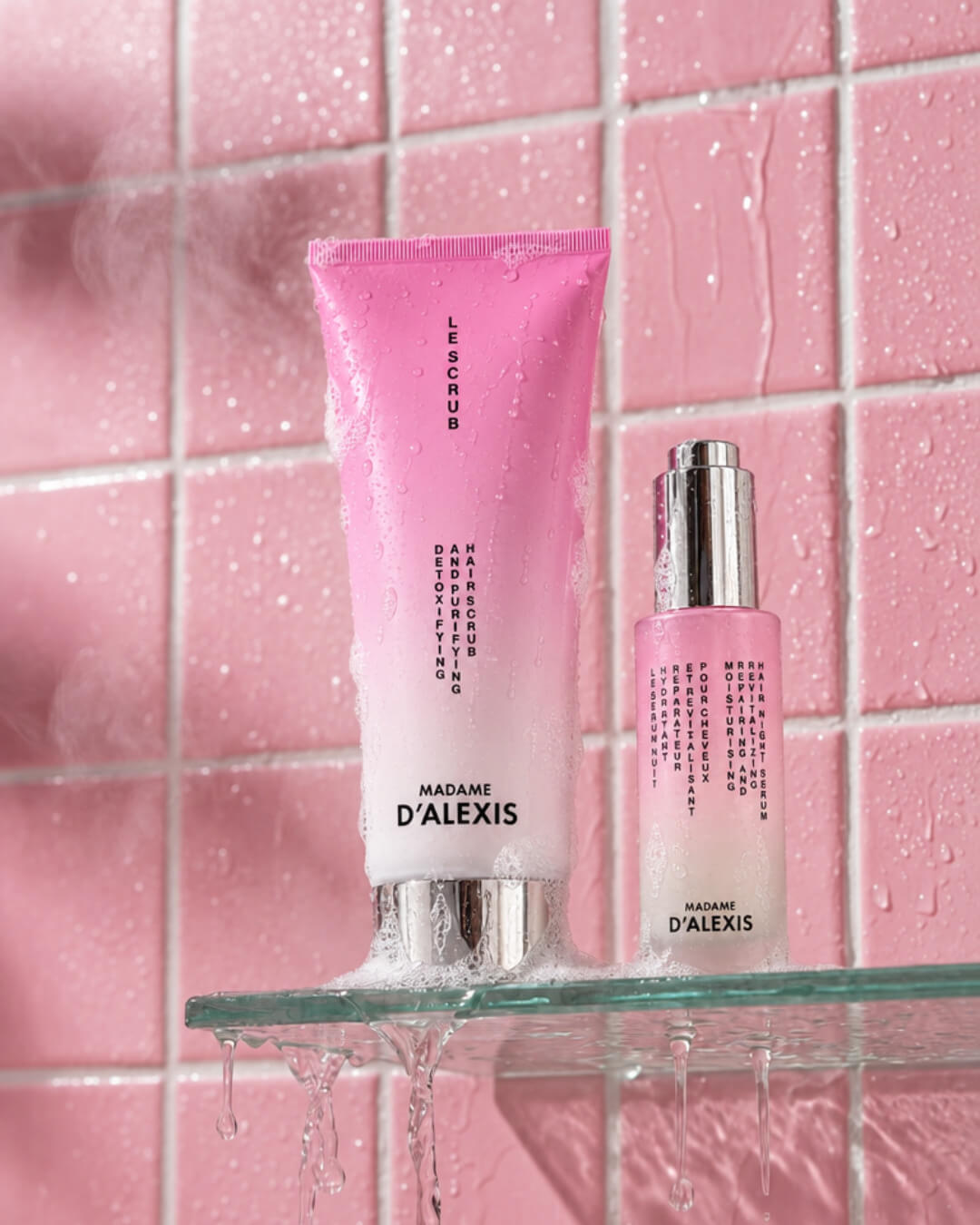 Growth & Density Ritual - Scrub and Night Serum with Organic Hydrolats Madame d'Alexis